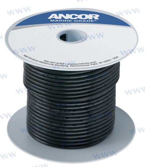 500' TINNED COPPER WIRE 18 AWG BLACK | OEM  100050 | WIRE |