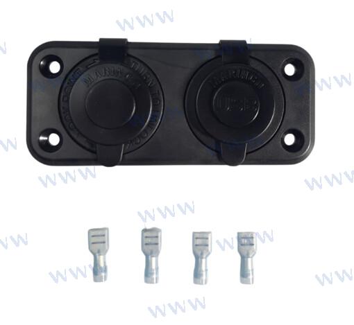 12V DUAL USB AND SOCKET | OEM  12VCOMBO | ELECTRICAL |