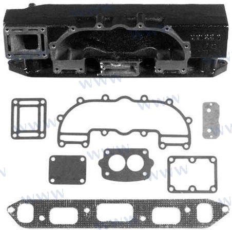 MERCRUISER EXHAUST MANIFOLD 63122A10 | OEM  1-63122 | 120HP GM153