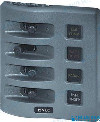 PANEL WD 12VDC FUSED 4 POS GRAY | OEM  4304 | ELECTRICAL |