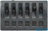 PANEL WD 12VDC FUSED 6 POS GRAY | OEM  4306 | ELECTRICAL |