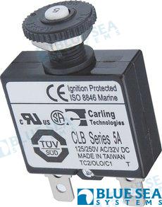 CIRCUIT BREAKER PUSH BUTTON 5A | OEM  7052 | BREAKERS |