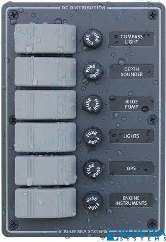 PANEL H2O 12VDC 6 POS VERT | OEM  8053 | ELECTRICAL |