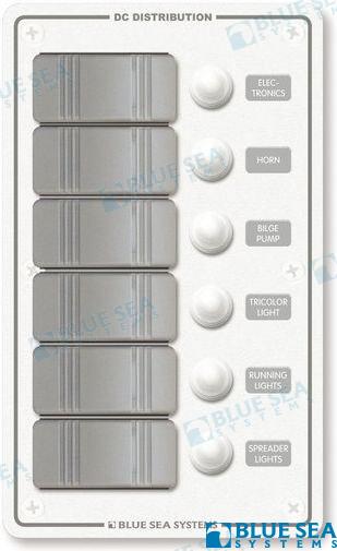 PANEL WATERPROOF 12VDC 6 BREAKER VERT. | OEM  8273 | ELECTRICAL |