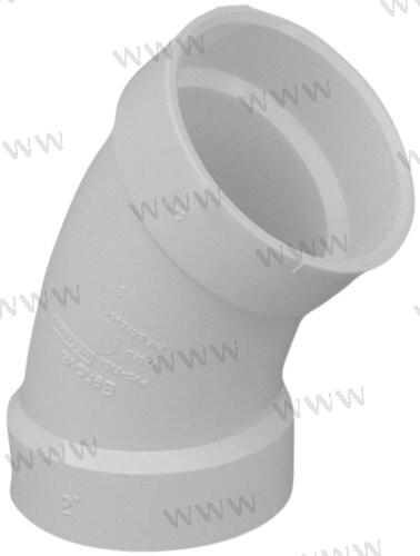 3.00" X 45 DEG ELBOW, WHITE | OEM  1200109W | GENERATORS |