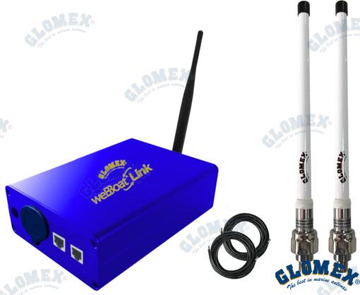 WEBBOAT LINK KIT 4G-WIFI + 2 ANTENAS EXT | OEM  1304EXT | ANTENAS | GLOMEX