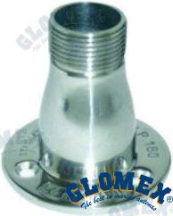 SOPORTE INOX BASE 1"BSP MACHO X 11 TPI | OEM  180 | VHF | GLOMEX