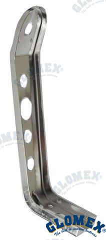 STAINLESS MAST SUPPORT IN "L" 90º | OEM  106BRACKINOX-L | VHF | GLOMEX