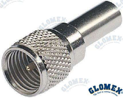 MINI UHF MALE CONNECTOR FOR RG58 | OEM  157 | VHF | GLOMEX