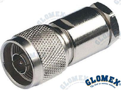 N MALE CONNECTOR FOR RG213  | OEM  158 | VHF | GLOMEX