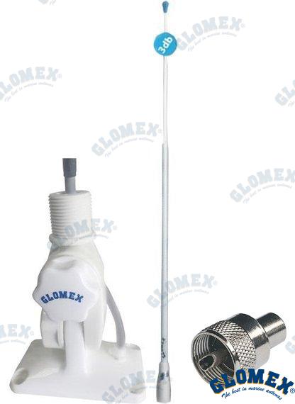 GLOMEX RA400 ANTENNA + SOP. RA135+RA132 | OEM  400KIT | VHF | GLOMEX