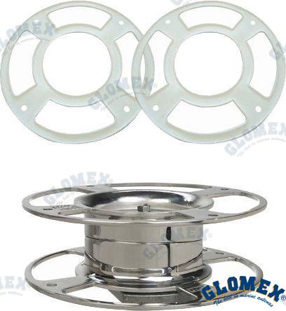 ADJUSTABLE BASE 0/5, STAINLESS STEEL. FOR T ANTENNAS | OEM  9500 | ANTENAS | GLOMEX