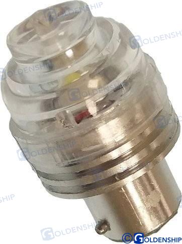 SPARE BULB LED 12V-24V 2W BA15D WHITE | OEM  10273 | LIGHTS | GOLDENSHIP