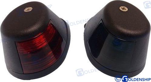 PAIR HORIZONTAL NAV.LIGHTS BLACK-LED | OEM  10307 | LIGHTS | GOLDENSHIP