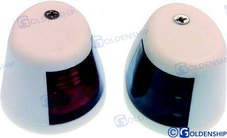 PAIR HORIZONTAL NAV.LIGHTS WHITE/LED | OEM  10308 | LIGHTS | GOLDENSHIP