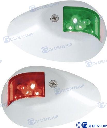 PAIR VERTICAL NAV.LIGHTS WHITE-LED | OEM  10309 | LIGHTS | GOLDENSHIP