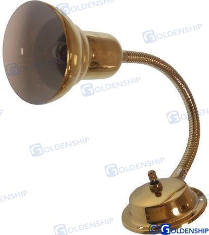 BULKHEAD LIGHT BRASS WITH FLEX | OEM  10425 | LIGHTING | GOLDENSHIP