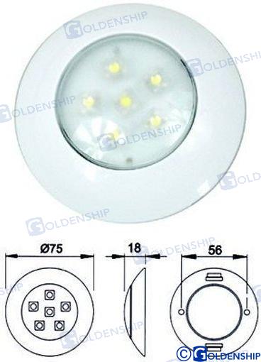 LED VEHICLE LIGHTING 6W 12V&24V WHITE | OEM  10430 | INTERIOR | GOLDENSHIP