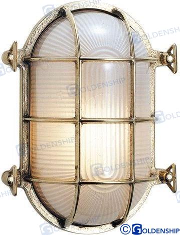 POLISHED BRASS LIGHT 220V - 175*130MM | OEM  10463 | LIGHTS | GOLDENSHIP