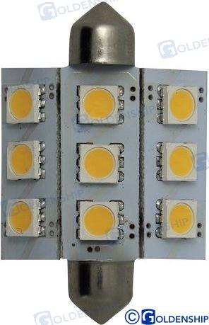 BULB FESTOON 9LED 2W 10/30V | OEM  10529 | BULBS | GOLDENSHIP