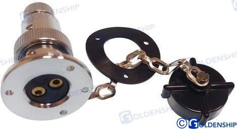 DECK CONNECTOR PLASTIC CAP 3A 2P | OEM  11020 | CONNECTORS | GOLDENSHIP