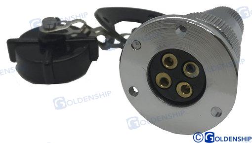 DECK CONNECTOR PLASTIC CAP 3A 4P | OEM  11022 | CONNECTORS | GOLDENSHIP