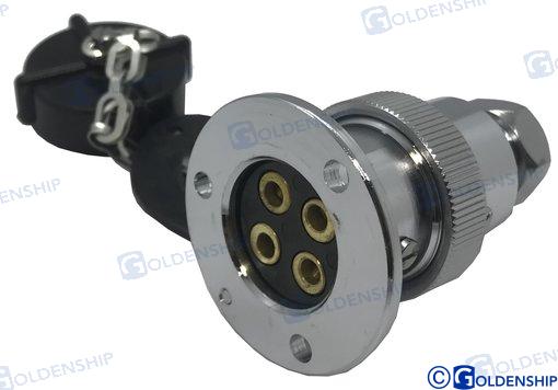 DECK CONNECTOR PLASTIC CAP 5A 4P | OEM  11025 | CONNECTORS | GOLDENSHIP