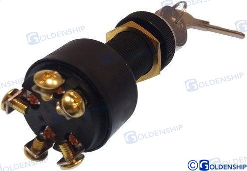 BONBARDIER IGNITION STARTER SWITCH PLASTIC 5T-3POS | OEM  11153 | IGNITION | GOLDENSHIP