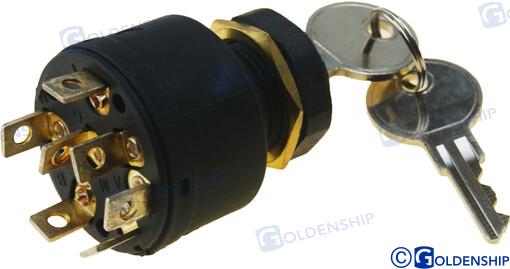 IGNITION STARTER SWITCH PLASTIC 7T-4POS | OEM  11155 | IGNITION | GOLDENSHIP