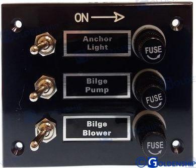 SWITCH PANEL 3-GANG | OEM  11190 | SWITCHES | GOLDENSHIP