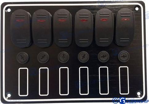 6 GANG WATERPROOF SWITCH PANEL | OEM  11195 | SWITCH  | GOLDENSHIP