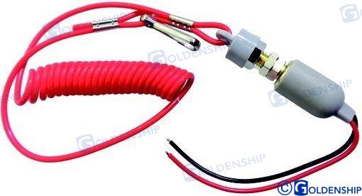 KILL SWITCH GRAY CAP W/COIL LANYARD | OEM  11292 | PARTS | GOLDENSHIP