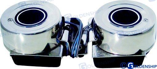 TWIN ELECTRIC HORN SS 12V (114 DB) | OEM  12002 | ELECTRICAL | GOLDENSHIP