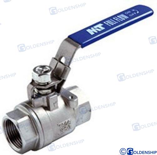 BALL VALVE  3/8"  STAINLESS | OEM  30001 | HULL | GOLDENSHIP