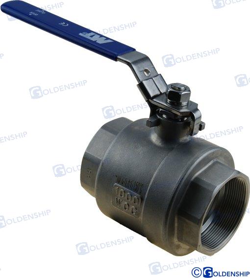 BALL VALVE 2 1/2" | OEM  30008 | HULL | GOLDENSHIP