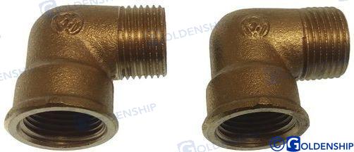 ELBOW 90º  3/8" (2) | OEM  30170 | HULL | GOLDENSHIP