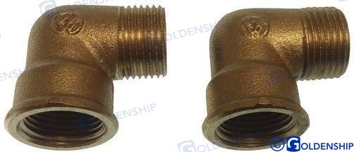 ELBOW 90º  1/2" (2) | OEM  30171 | HULL | GOLDENSHIP