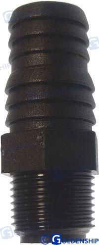 POLYPROPYLENE MALE HOSE CONNECTOR 1 1/2 | OEM  30251 | HULL | GOLDENSHIP