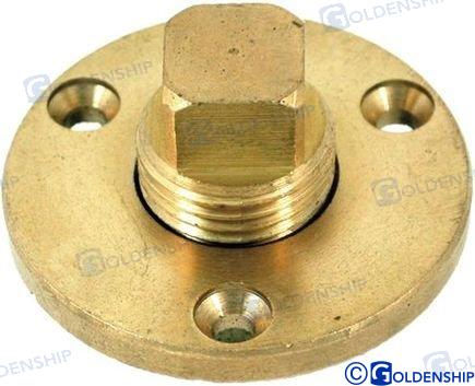 GARDBOARD DRAIN PLUG BRASS | OEM  30310 | HULL | GOLDENSHIP