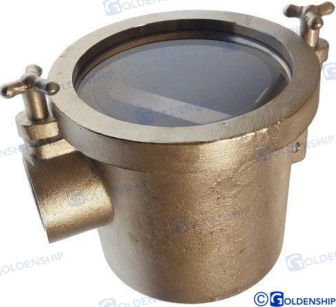 STAINLESS WATER FILTER 90º 1 1/2 | OEM  30396 | HULL | GOLDENSHIP