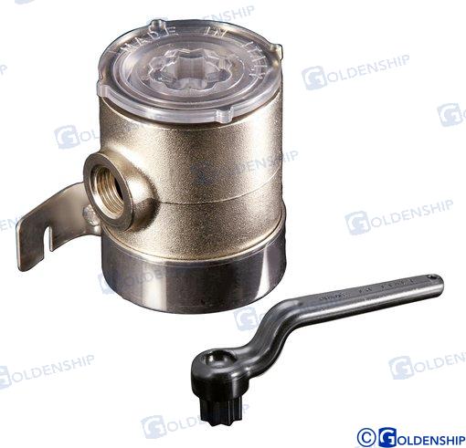 WATER STRAINER "ISEO" - 1/2" | OEM  30411 | HULL | GOLDENSHIP