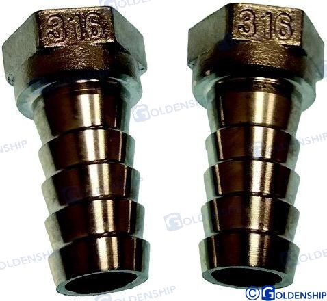 FEMALE NIPPLE AISI 316  3/8 - 15 (2) | OEM  30508 | HULL | GOLDENSHIP