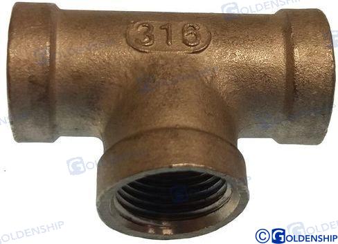 TEE BANDED AISI 316   3/4 | OEM  30532 | HULL | GOLDENSHIP