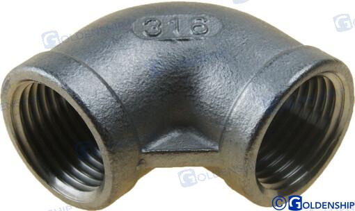 90º ELBOW BANDED  AISI 316   1/2 | OEM  30541 | ELBOW | GOLDENSHIP