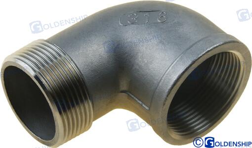 STREET ELBOW BANDED AISI 316  1-1/2 | OEM  30555 | HULL | GOLDENSHIP