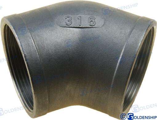 45º ELBOW BANDED  AISI 316   2" | OEM  30566 | ELBOW | GOLDENSHIP