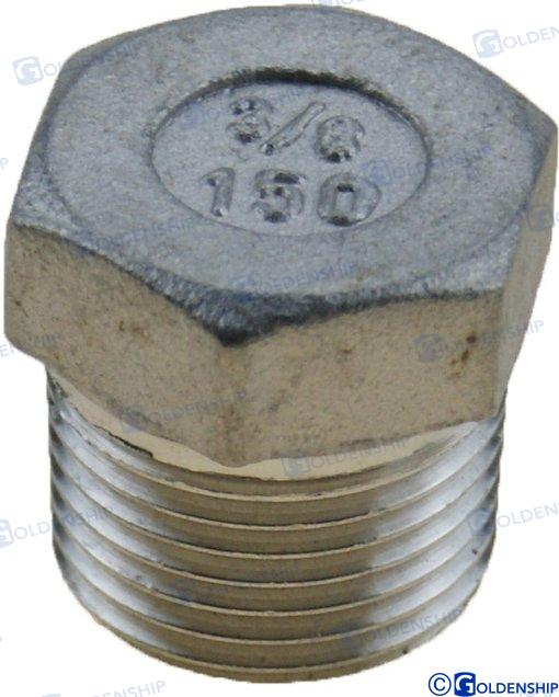 HEX HEAD PLUG  AISI 316  3/4 | OEM  30582 | HULL | GOLDENSHIP