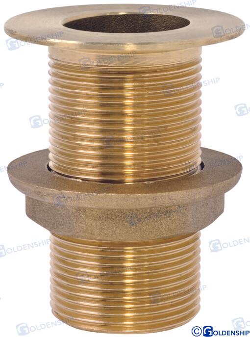 THROUGH HULL 1/2'' BRASS CR  | OEM  30752 | HULL | GOLDENSHIP