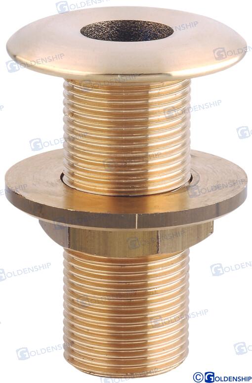 THROUGH HULL 1/2'' BRASS CR  | OEM  30764 | HULL | GOLDENSHIP