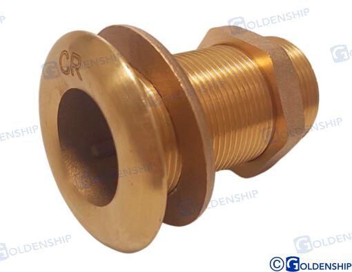 THROUGH HULL 1''1/4 BRASS CR  | OEM  30767 | HULL | GOLDENSHIP